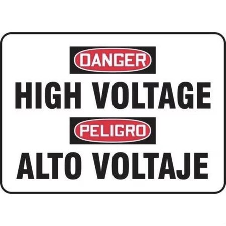 Accuform BILINGUAL OSHA DANGER Safety Sign HIGH SBMELC114MVP
